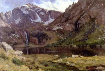 Albert Bierstadt Painting - Mountain Lake Albert Bierstadt